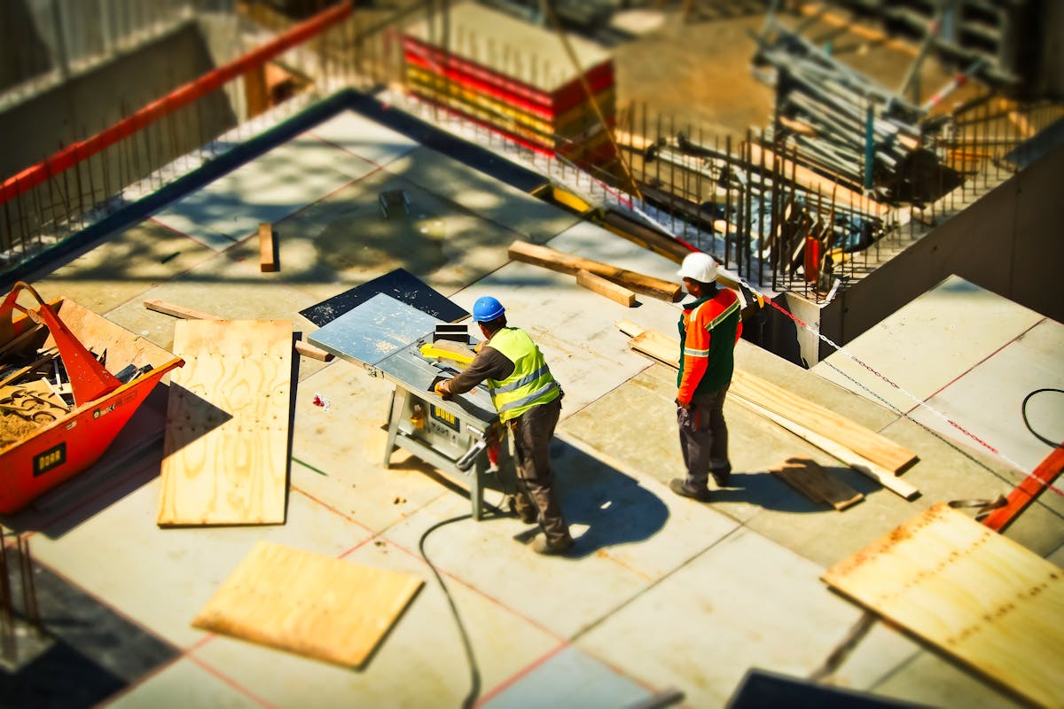 Foundation and slab work in progress